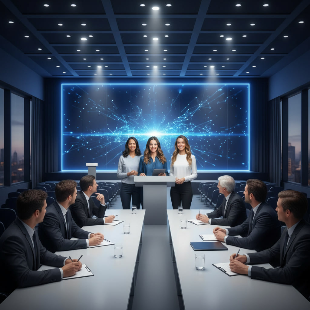 Team members representing business opportunity and leadership growth